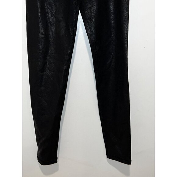 Aerie Offline Black High-Waisted Faux Leather LeggingsSize Small Womens - Picture 3 of 9